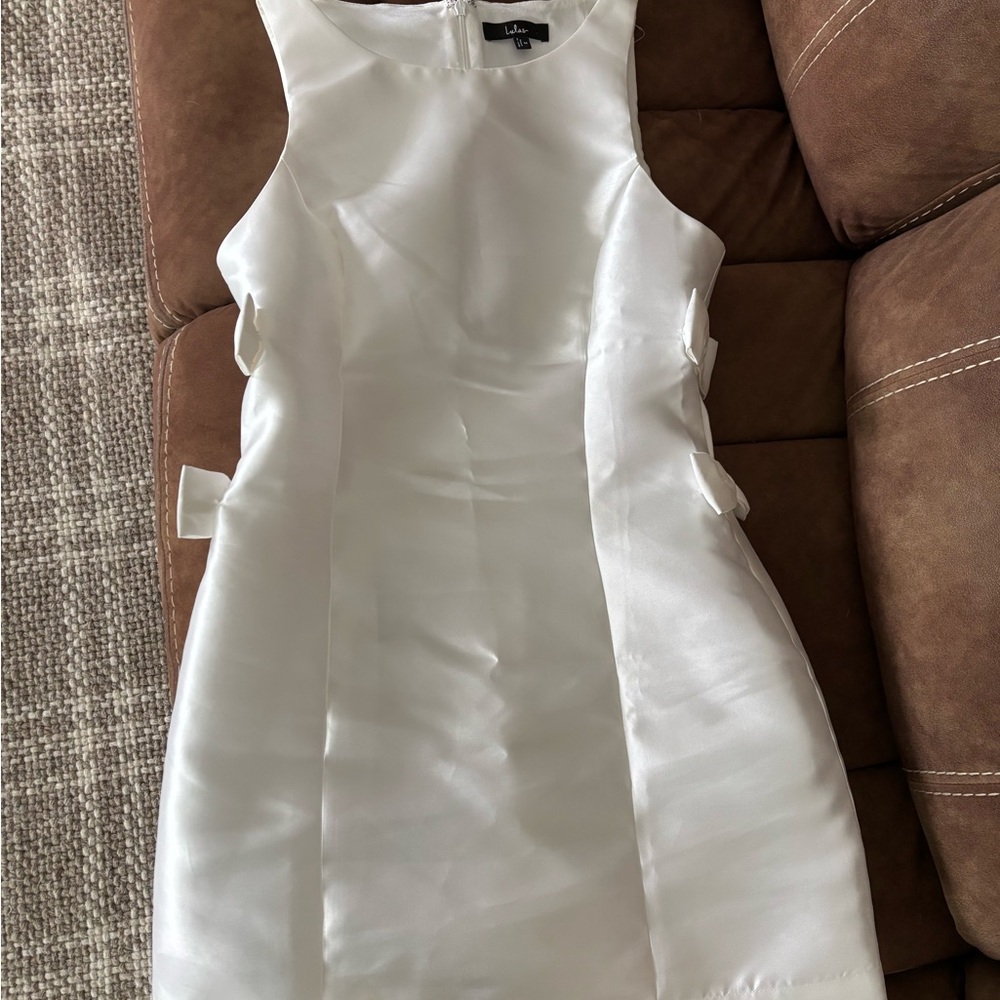 Lulu's Chic White Mini Dress